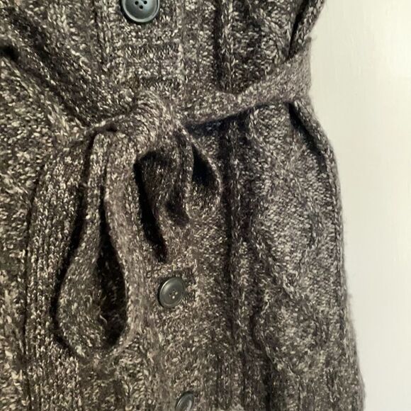 New York & Company short sleeve long length cardigan with tie sash size Small - Picture 8 of 12